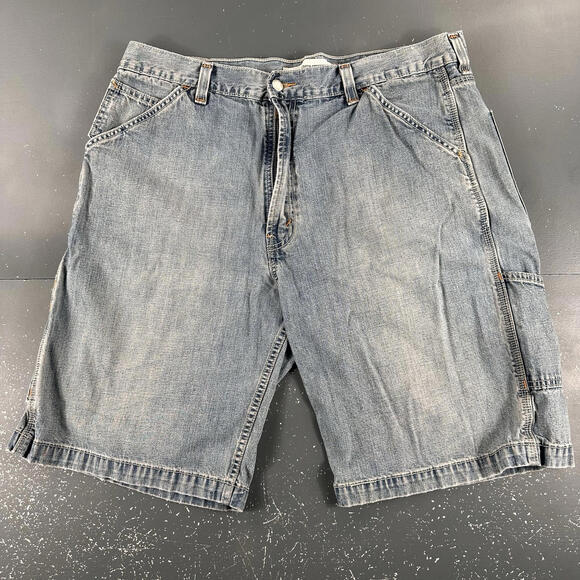 Levi's Other - VTG Levis Carpenter Jean Shorts Mens 38 All Cotton Long Relaxed Baggy Y2K